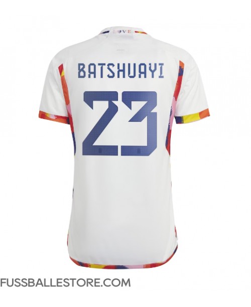 Günstige Belgien Michy Batshuayi #23 Auswärtstrikot WM 2022 Kurzarm